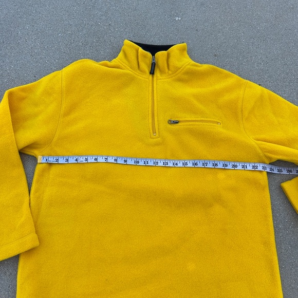 Vintage Gap Yellow 1/4 Zip Up Men's Sweater - Picture 4 of 8
